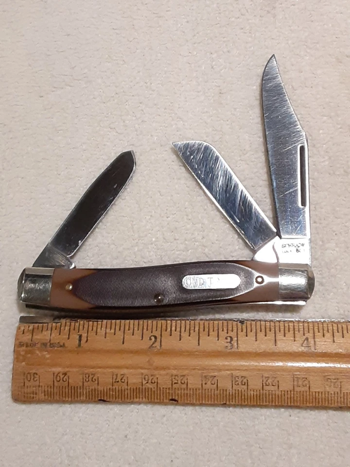 SCHRADE USA OLD TIMER 8OT FOLDING KNIFE - Image 3 of 4