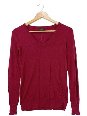 THE LIMITED V-Ausschnitt-Pullover Damen Pullover Gr. DE 34 rot Casual-Look