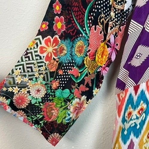 Shana Patchwork Boho Button Down Long Sleeve Shir… - image 6