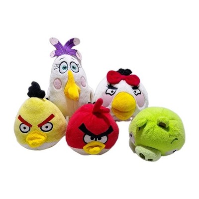 Angry Birds Plush Lot Of 5 - Y2K