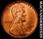 1945 Lincoln Wheat Cent - Red Choice Gem Brilliant Unc  No Reserve  #J7680