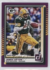 2025 Panini Donruss Press Proof Purple James Lofton #72 HOF 1me8