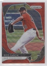 2020 Panini Prizm Tier II Red Wave Prizm 82/99 Rico Garcia #156 1d4