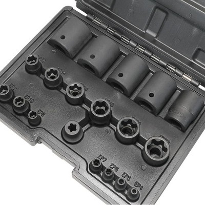 External Torx plus Socket Set 6 Point EP Socket EP4, EP5, EP6, EP7, EP8, EP10, E