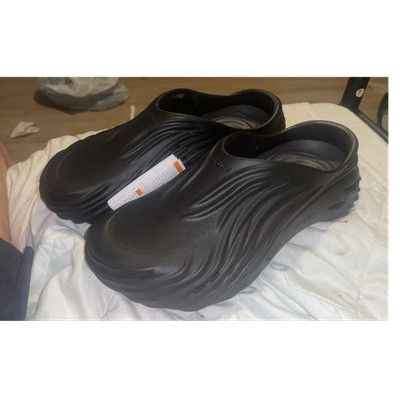 Crocs Echo Wave Black Men's Slide Synthetic Comfort Slip On US Size 12