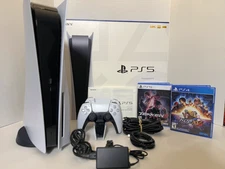 Sony PlayStation 5 825GB White (Disc Edition)  **ROSCOE'S FIGHTERS BUNDLE**