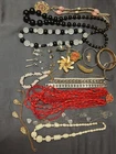 Vintage Costume Jewelry Lot Necklaces Brooches Bracelets Earrings
