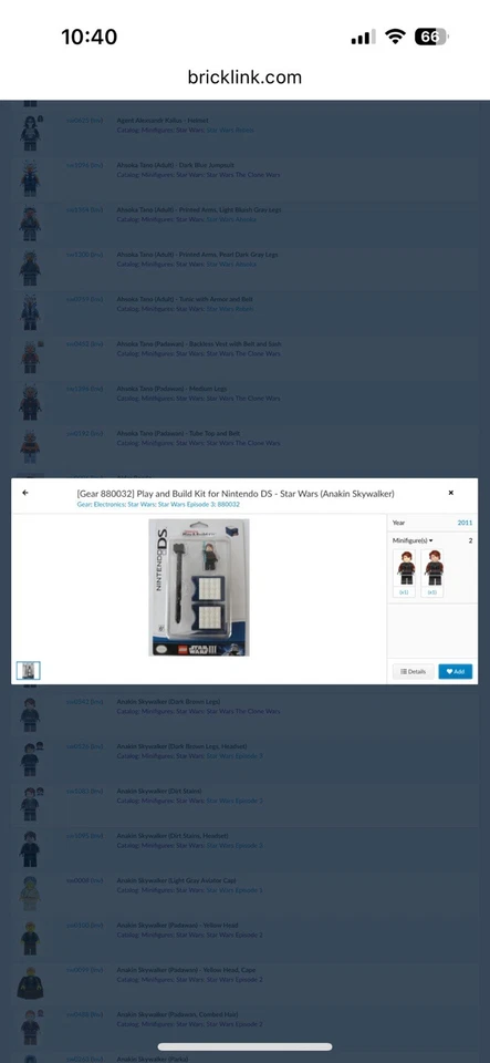 LEGO Star Wars minifigs Anakin clone head error sealed! Leia smooth hair Rare! - Image 4 of 4