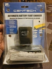 CEN-TECH AUTOMATIC 12 VOLT BATTERY Float CHARGER Harbor Freight Tools #69955