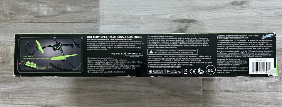 NIB! 1 set Sky Viper HOVER RACER game enhanced battle drone + extra battery - Image 4 of 4