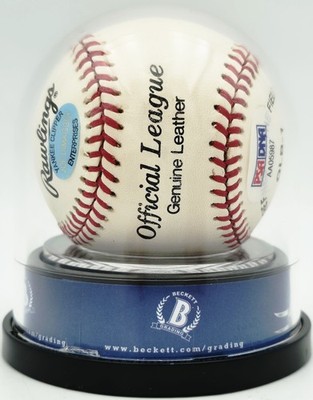 Joe DiMaggio Signed Official Logo League Baseball Yankees Auto