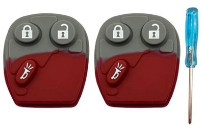 Key Fob Button Pad Replacement Fits for Chevy Silverado Suburban 3 Buttons B