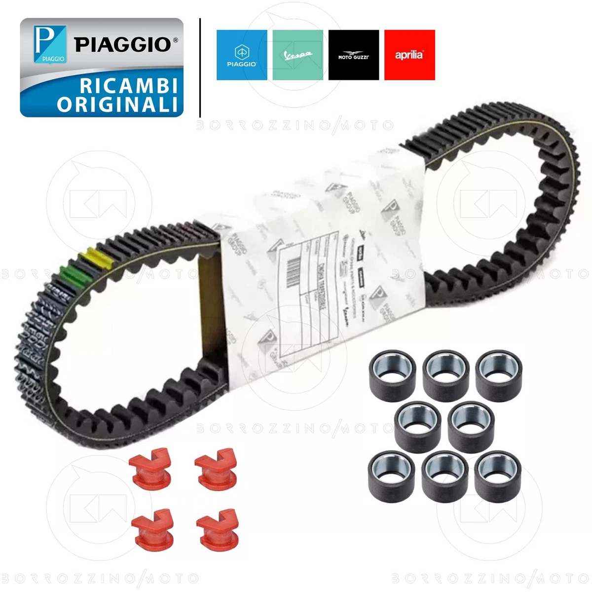 82645r Cinghia Di Trasmissione Rulli E Cursori Originale Piaggio Zip 5 - Foto 2