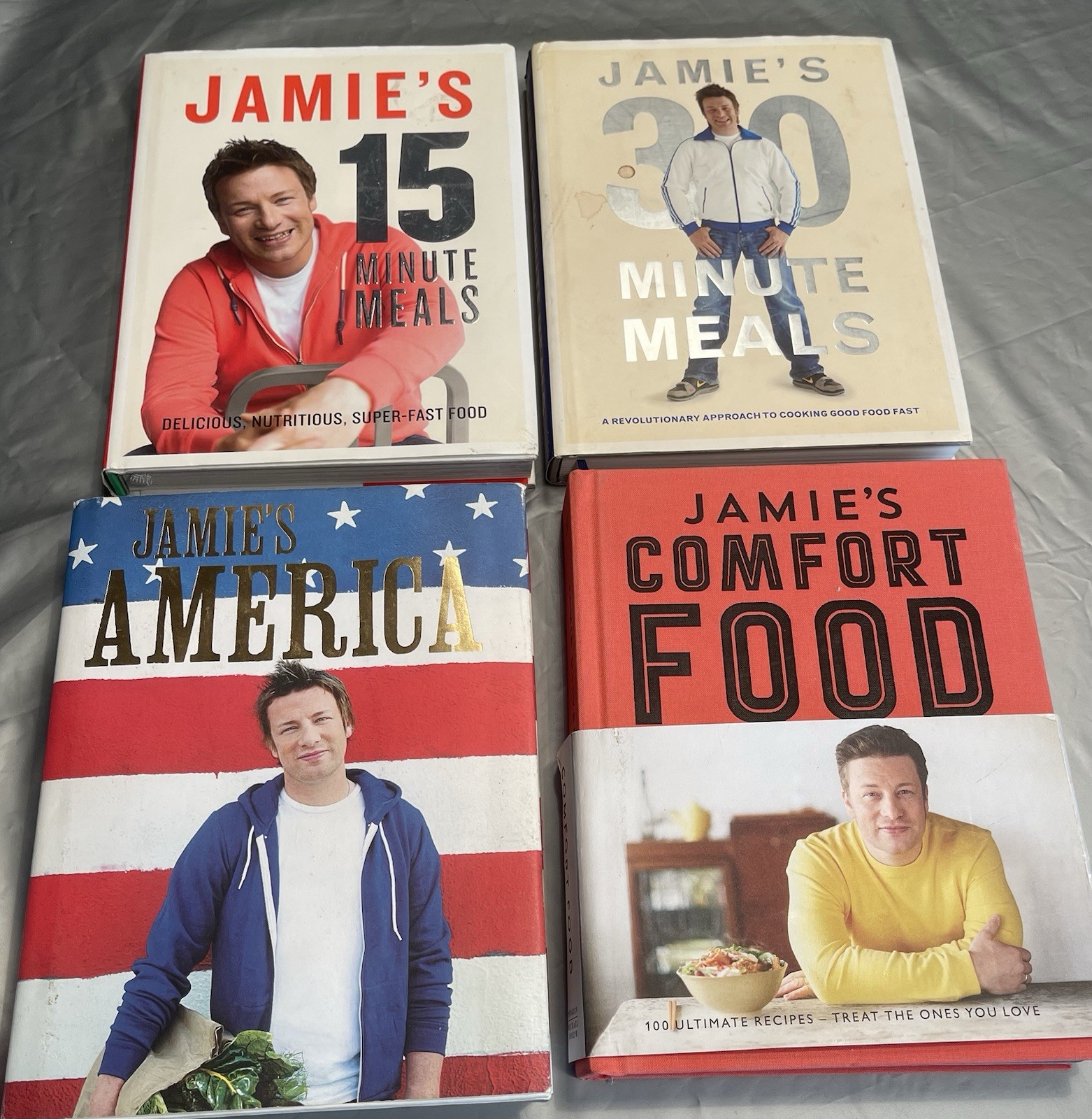 Bundle Of 4 Jamie Oliver Hardback Cookbooks