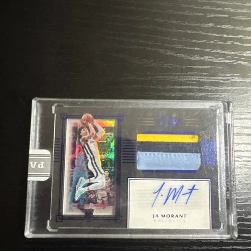2019-20 Panini One and One - Rookie Jersey Auto Ja Morant #PRJA-JMT Blue /49 RC