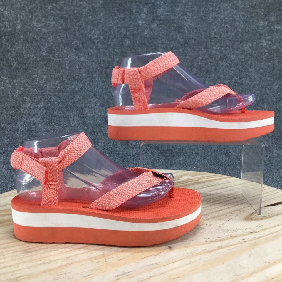 Sandalias Teva para mujer 8 formas planas universales senderismo rosa cuña cómoda SN 1008843 Foto 2 de 4