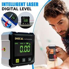 Medidor de nivel inclinómetro láser magnético recargable buscador de ángulo digital