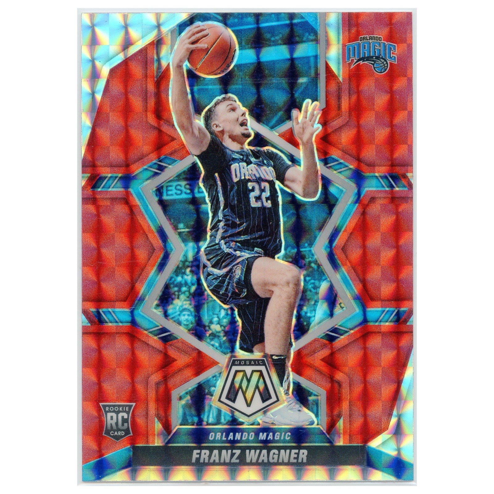 2021 Panini Mosaic Franz Wagner Red Mosaic Rookie Card #220 Near Mint