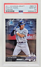 2017 Bowman Chrome KESTON HIURA RC Rookie Baseball Card PSA 10 GEM MINT