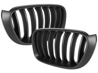 BMW X3 X4 F25 F26 2014-2017 Scheinwerfergitter Links/Rechts Schwarz Matt