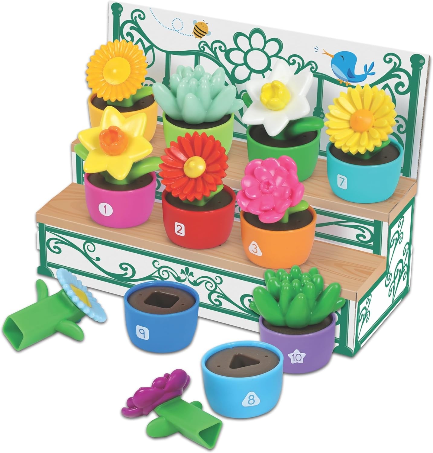 Learning Resources Shape & Color Garden, Toddler Outdoor Toy