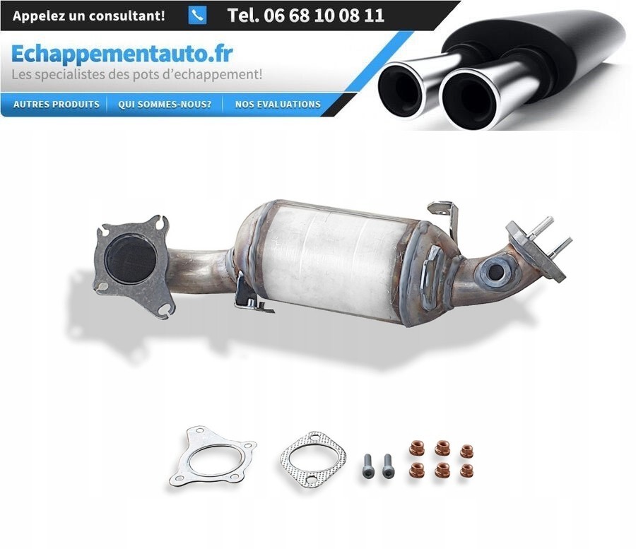 Catalyseur de remplacement pour contrôle technique 1K0254201CX Golf Caddy Touran