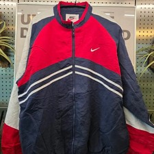 Old School Nike Red/Navy/White Windbreaker Jacket Official