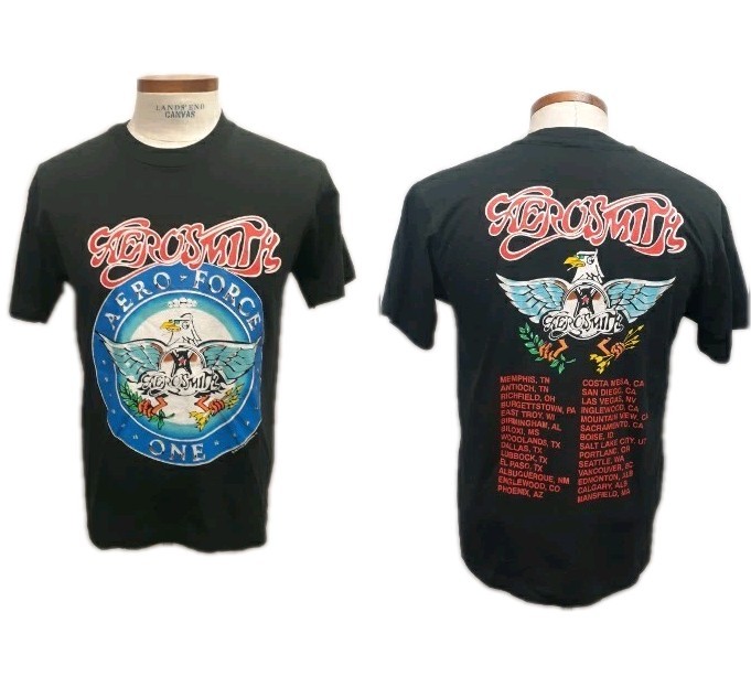Vintage Aerosmith T Shirt 1993 Aero Force One Concert Tour Large Giant Tag 1993