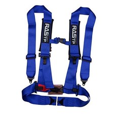 4 Point Safety Harness with 3 Inch Padding  Blue