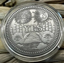 50 PACK  *YES/NO Skeleton Ouija Decision Flip Coin*  Token Lucky Pocket Piece