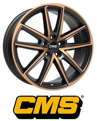 4x CMS C30 8X18 5/108 ET55 Diamond Black Copper Alufelgen