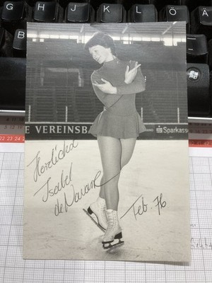 Isabel de Navarre (D) - Figure Skating - 5. Olympia 1976  - Original sign.