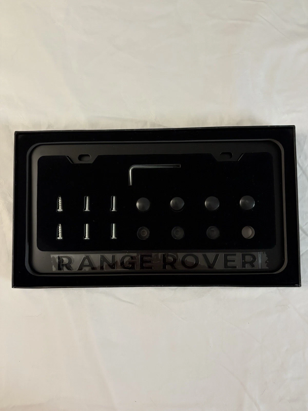Luxurious Yeveduo License Plate Frame For RANGE ROVER. Black On Black
Opens in a new window or tab