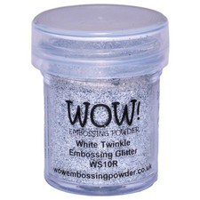 4 Pack - WOW Embossing Powder 15ml-White Twinkle - WOW-WS10R