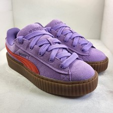 PUMA Fenty Creeper Phatty scarpe da ginnastica da donna scamosciate lavanda rosso bruciato UK4,5 (X213)