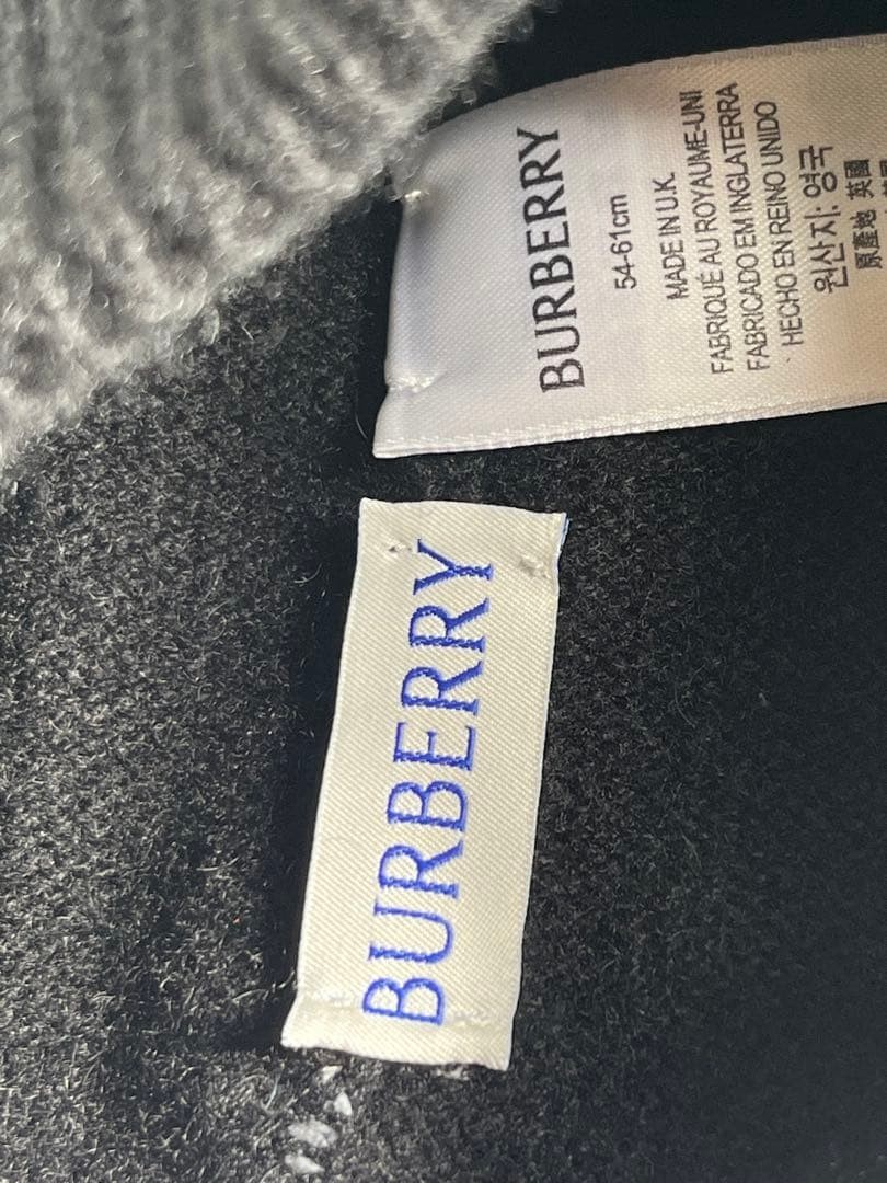 BURBERRY ブラック ニット帽 54-61cm Unisex Burberry Black Knit Hat 54-61 Cm Women Hat Accessory