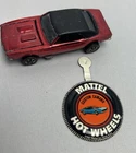 1967 Hot Wheels Mattel Vintage Redline Custom Camaro Rose Light Red Button Pin