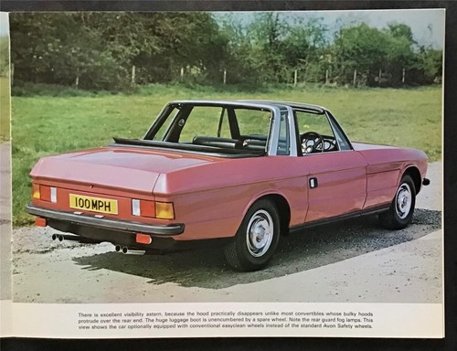 Bristol 412 Cabrio Auto Verkaufsprospekt 1975 - Bild 7 von 10