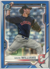 2021 BOWMAN SAPPHIRE - GAVIN WILLIAMS 1ST BOWMAN #BDC-93