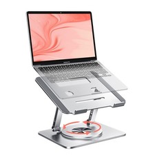 360  Swivel Laptop Stand - 2.5mm Heavy-Duty Aerospace Aluminum Adjustable Hei...