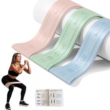 Silicone Resistance Bands for Working Out, Thick Booty Bands for Legs and Glu...