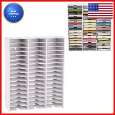Sanfurney 51-Slot Cassette Tape Storage Desktop Rack Audio Tape Organizer