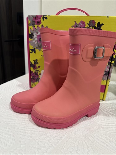 Stivali da pioggia rosa Joules bambina taglia 11 - Foto 12 di 13