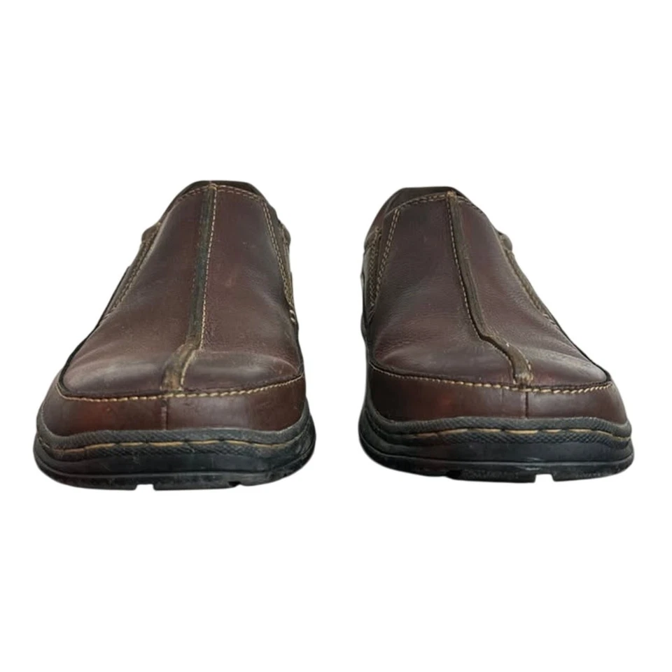 Zapatos informales mocasines sin cordones OrthoLife de cuero marrón Merrell para hombre - talla 12M Foto 4 de 4
