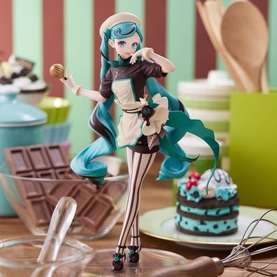 Hatsune Miku Pastry Chef Project DIVA rhythm Vocaloid Figure PVC 7.2'' [Boxed]
