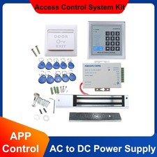 RFID Door Access Control System Kit 280kg Magnetic Door Lock 110-240VAC to 12VDC
