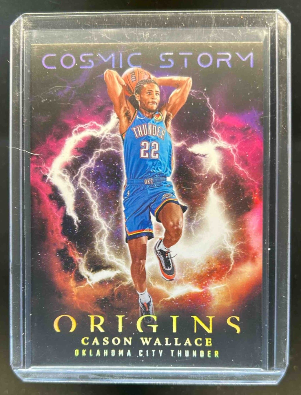 2023-24 Origins Cason Wallace Cosmic Storm Rookie RC #18 Thunder
