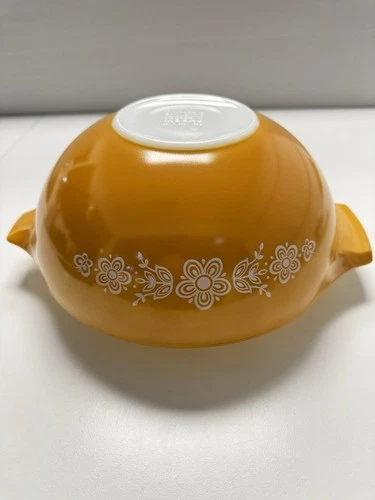 Pyrex Butterfly Gold #444 4 Qt Cinderella Mixing Nesting Bowl Vintage
