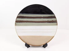 Home Trends Jazz Salad Plate Earth Tones 7 1/2" Brown Green White 