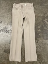 VTG Levis Sta Prest Pleated Pants Men's 34x34 Tan Khaki Dress Trousers Slacks